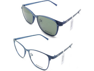 Moritz MZ21903 QM05 Ανδρικός Σκελετός Γυαλιών Οράσεως με Clip-On Κοκάλινος Μπλε