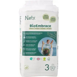 Naty BioEmbrace Πάνες No3 4-9kg 50τμχ