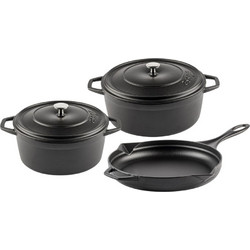 Hosse Kitchen Σετ Μαγειρικά Σκεύη από Ανοξείδωτο Ατσάλι 3τμχ 3800446850306