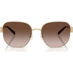 Tory Burch TY6117 334613 Γυναικεία Γυαλιά Ηλίου Τετράγωνα Μεταλλικά Χρυσά με Καφέ Φακό