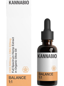 Kannabio Balance 1:1 CBD 500mg + CBG 500mg 10ml