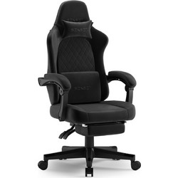 SENSE7 DEVON Καρέκλα Gaming Υφασμάτινη με Ρυθμιζόμενα Μπράτσα και Υποπόδιο Μαύρη 5902659848024