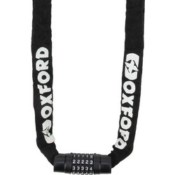 Oxford Combi Chain 8 LK117 Αντικλεπτική Αλυσίδα Μηχανής με Κλειδαριά 8mm Μαύρη
