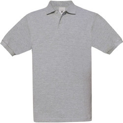 B&C Collection Ανδρική Μπλούζα Polo Κοντομάνικη Γκρι PU409