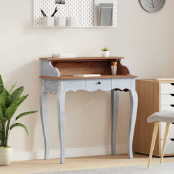 vidaXL Γραφείο Υπολογιστή από Μασίφ Ξύλο 80x40x92cm 42012408