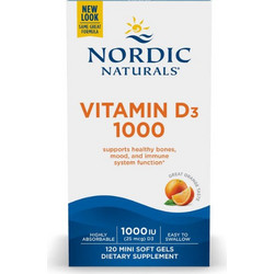 Nordic Naturals Vitamin D3 1000 Orange 120 Μαλακές Κάψουλες
