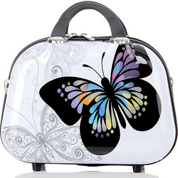 Butterfly NESE10 Γυναικείο Νεσεσέρ Ταξιδίου με Θήκες 32x16x26cm Λευκό