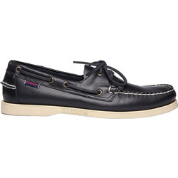 Sebago Portland Ανδρικά Μοκασίνια Boat Shoes Δερμάτινα Navy Μπλε 70000G0-908