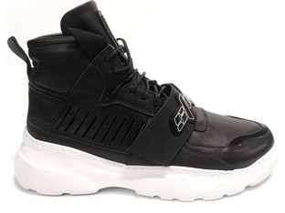 Stefan Ανδρικά Sneakers Chunky Μποτάκια Μαύρα 700-FW22