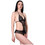 Milena By Paris Sexy Κορμάκι String See Through με Δαντέλα Μαύρο 2436