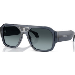 Versace VE4508U 5538V1 Ανδρικά Γυαλιά Ηλίου Aviator Κοκάλινα Μαύρα με Μαύρο Φακό