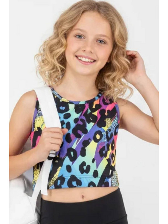 Joyce Παιδικό Crop Top Αμάνικο Μωβ 2613518