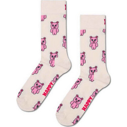 Happy Socks Βαμβακερές Γυναικείες Κάλτσες Ροζ με Σχέδια P004468