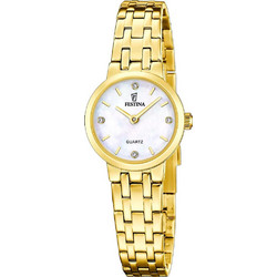 Festina Γυναικείο Ρολόι με Χρυσό Μεταλλικό Μπρασελέ F20748/1