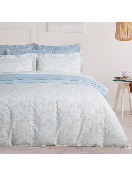 Das Home Σετ Σεντόνια King Size Βαμβακοσατέν 250x270 Prestige 1714 Cream Grey