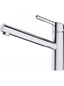 Franke Orbit Standard 3156601022 Μπαταρία Κουζίνας Πάγκου Διπλής Παροχής Ανάμεικτη με Ντουζ Inox