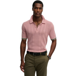 Superdry Ανδρική Αθλητική Μπλούζα Polo Ροζ M1110458A-HSU