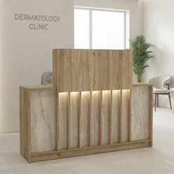 Megapap Davis Γραφείο Reception Ξύλινο με Βιβλιοθήκη 150x85.2x120cm GP042-0390,1