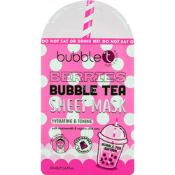 Bubble T Berries Bubble Tea Sheet Μάσκα Προσώπου για Ενυδάτωση με Αλόη 20ml