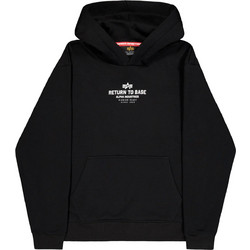 Alpha Industries Ανδρικό Φούτερ με Κουκούλα & Τσέπες Μαύρο 26633803