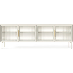 LH-homefurniture Έπιπλο Τηλεόρασης Μοριοσανίδα Μόκα Μ181.3xΠ39.3xΥ61.6cm Lumi LLUMITVKZ