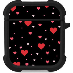 Sonique Heart Series Θήκη Σιλικόνης για Apple AirPods 1 / 2 Μαύρη