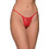 Milena By Paris Γυναικείο Sexy String με Δαντέλα Κόκκινο 6895