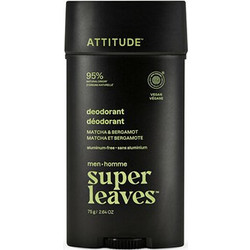 Attitude Super Leaves Matcha & Bergamot Φυσικό Ανδρικό Αποσμητικό Χωρίς Αλουμίνιο 75gr