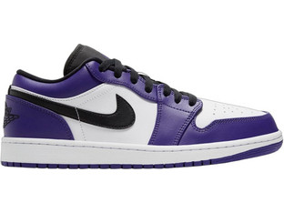 Jordan Air 1 low Ανδρικά Sneakers Μωβ 553558-500