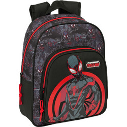 Safta Spider-Man Σχολική Τσάντα Πλάτης Νηπιαγωγείου Μαύρη S4313659