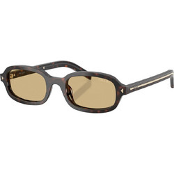 Prada PRD06S 17N70R Ανδρικά Γυαλιά Ηλίου Ορθογώνια Κοκάλινα Ταρταρούγα με Καφέ Φακό