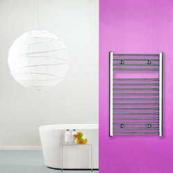 Purmo Flores Chrome Πετσετοκρεμάστρα Μπάνιου Καλοριφέρ 760x600mm 322kcal/h Ασημί