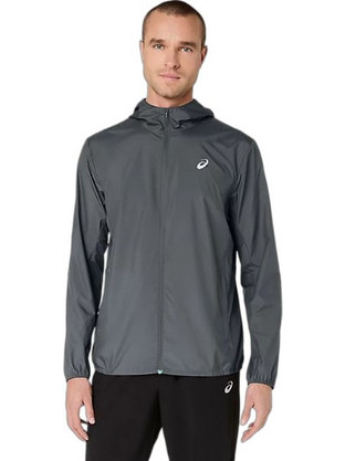 ASICS Αθλητικό Ανδρικό Μπουφάν Χειμωνιάτικο Softshell Αντιανεμικό Ανθρακί 2011D216-021