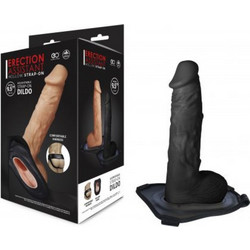 NMC Erection Assistant 9.5" Hollow Harness Strap On με Dildo 24cm Μαύρο