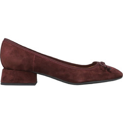 Nine West Saruh01 Γόβες Suede με Χοντρό Χαμηλό Τακούνι Σοκολατί 1-DRE01