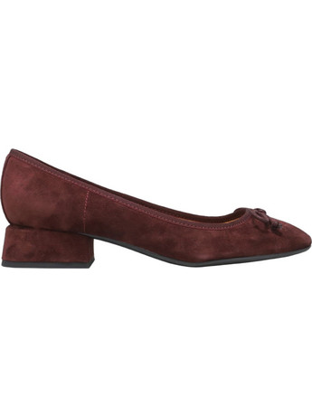 Nine West Saruh01 Γόβες Suede με Χοντρό Χαμηλό Τακούνι Σοκολατί 1-DRE01