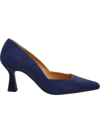 Lodi Γόβες Suede με Λεπτό Ψηλό Τακούνι Navy Μπλε GENIUS-C201