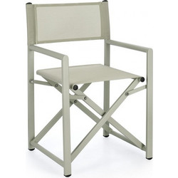 Kare Design Taylor Πολυθρόνα Κήπου Σκηνοθέτη Μεταλλική Γκρι