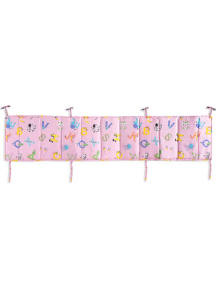 Rythmos Letterland Πάντα Κούνιας Ροζ 43x200cm