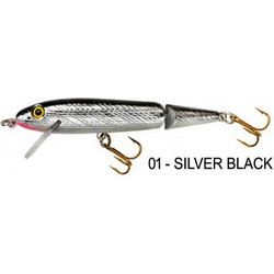 Rebel Jointed Minnow J20S Τεχνητό Δόλωμα Ψαράκι 11.55cm 11.3gr 01 Silver Black