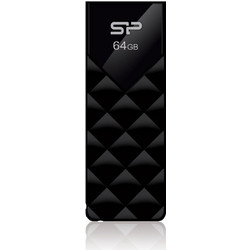 Silicon Power U03 64GB USB Stick 2.0 με USB-A Μαύρο