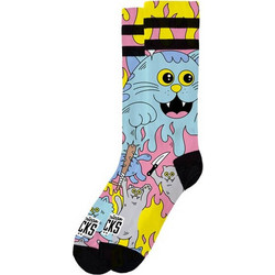 American Socks Killer Kitties Ανδρικές Κάλτσες Ψηλές με Σχέδια Πολύχρωμες AS548