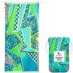 Dock & Bay Tide Skater Παιδική Πετσέτα Θαλάσσης Microfiber Πράσινη 90x160cm