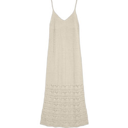 Vero Moda Maxi Καλοκαιρινό Καθημερινό Φόρεμα Πλεκτό Μπεζ 10342606