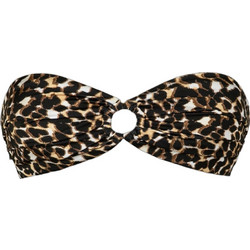 Rock Club Juju Bikini Top Strapless Animal Print Καφέ BP-2489-621