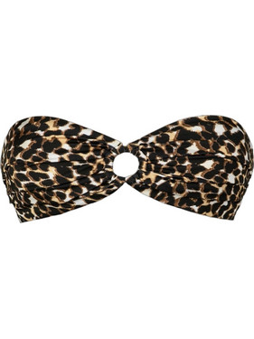 Rock Club Juju Bikini Top Strapless Animal Print Καφέ BP-2489-621