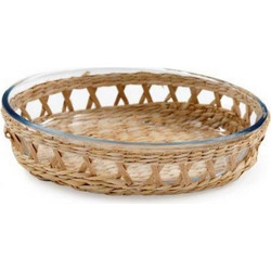 Plastona Πυρίμαχο Γυάλινο Σκεύος Οβάλ cm 014.KG3444