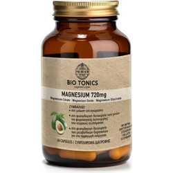 Bio Tonics Magnesium 720mg 60 Κάψουλες