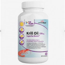 Full Health Krill Oil Superba Boost Έλαιο Κριλ 590mg 60 Μαλακές Κάψουλες