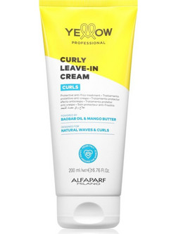 Yellow Professional Curls Leave In Conditioner Κρέμα για Επανόρθωση για Σγουρά Mαλλιά 200ml